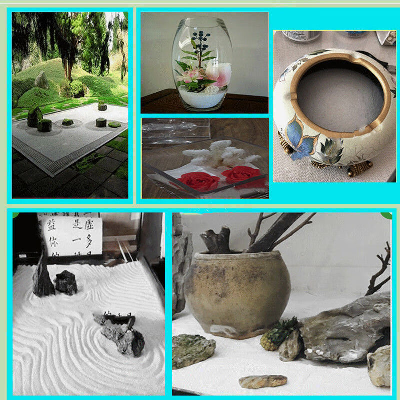 铺面鱼缸底沙枯山水造景丙烯画画1颗君吻精致纯白沙1斤80120接近粉状