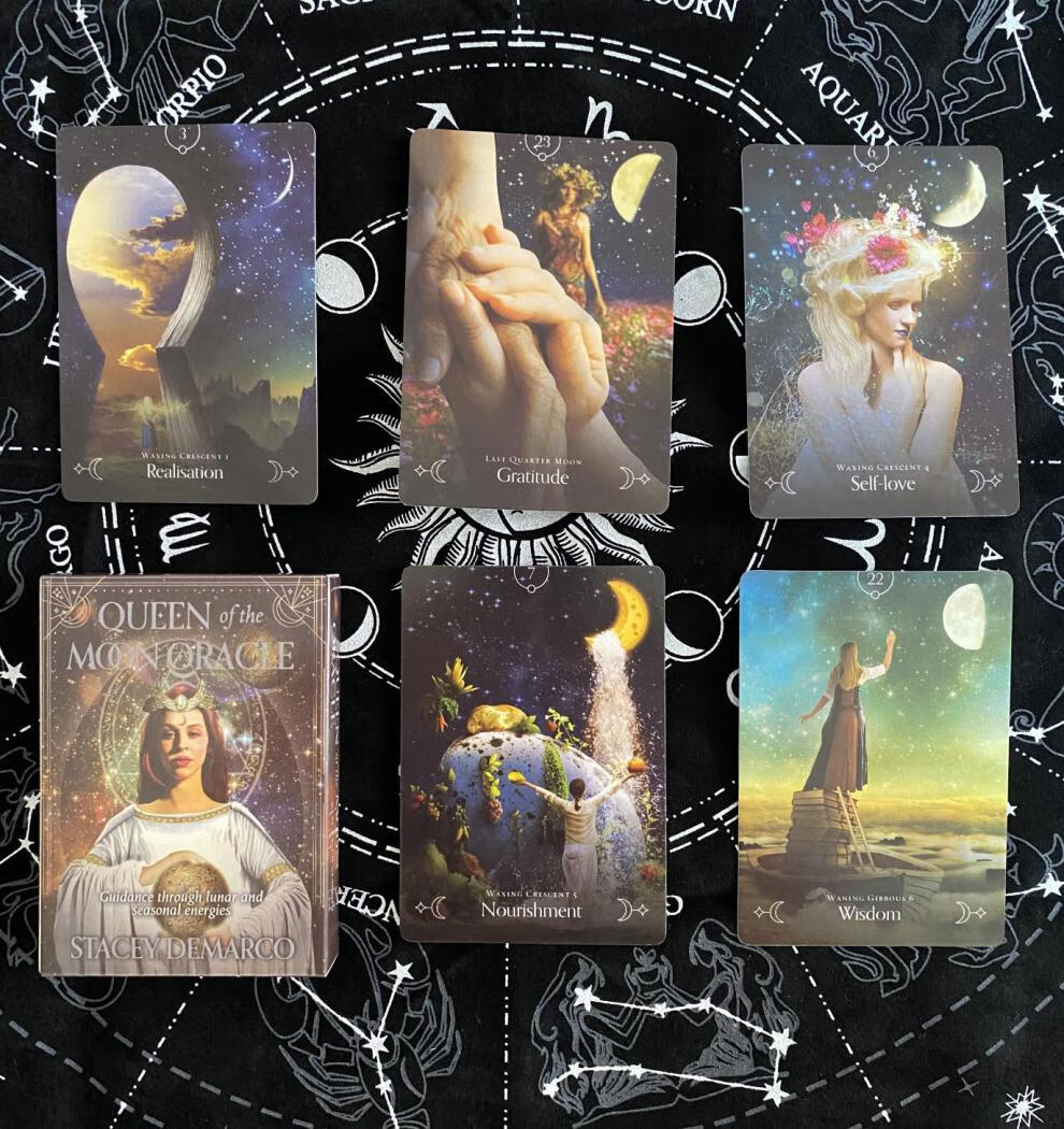 水晶天使神秘的智慧天使疗愈生命之意志魔法仙女英文神谕卡视觉神谕卡