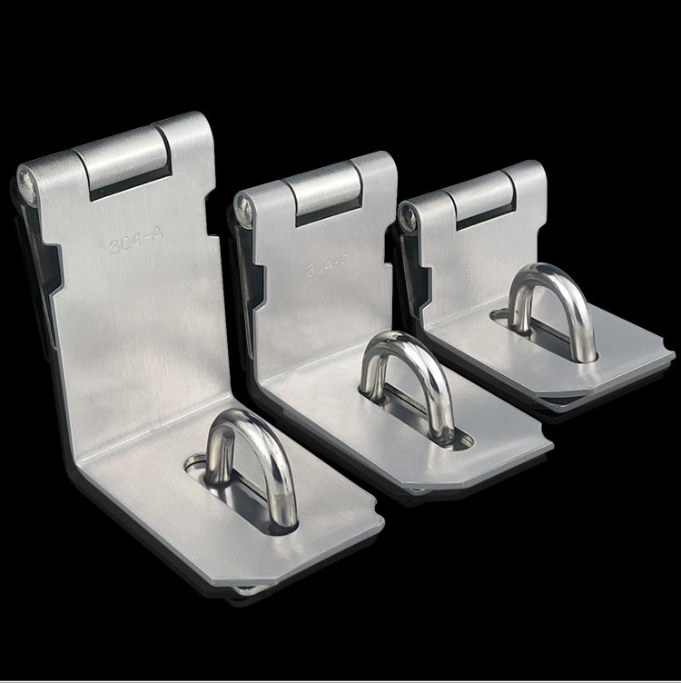 锁扣不锈钢搭扣锁扣老式门鼻子木门明装插销90度直角锁牌门扣门栓门锁