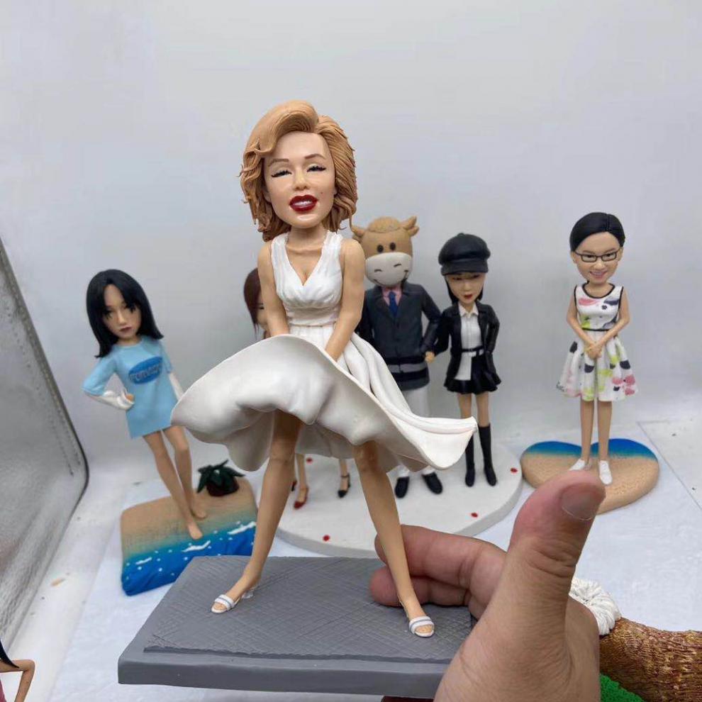 真人照片软陶公仔照片定制定做真人公仔玩偶软陶人偶diy泥人泥塑蜡像