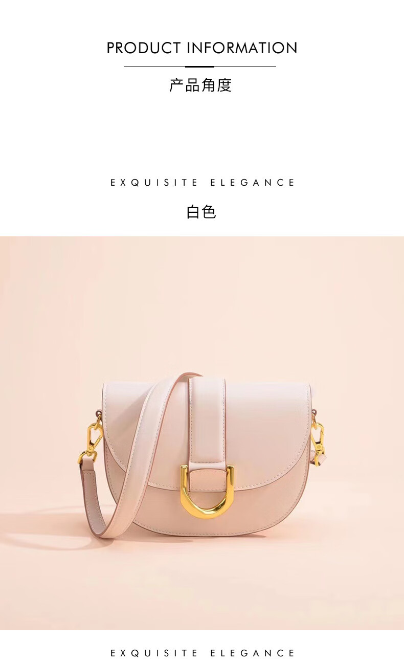 香港代购小mk真皮马鞍包腋下包包女新款潮时尚百 搭真 皮设计洋气单肩