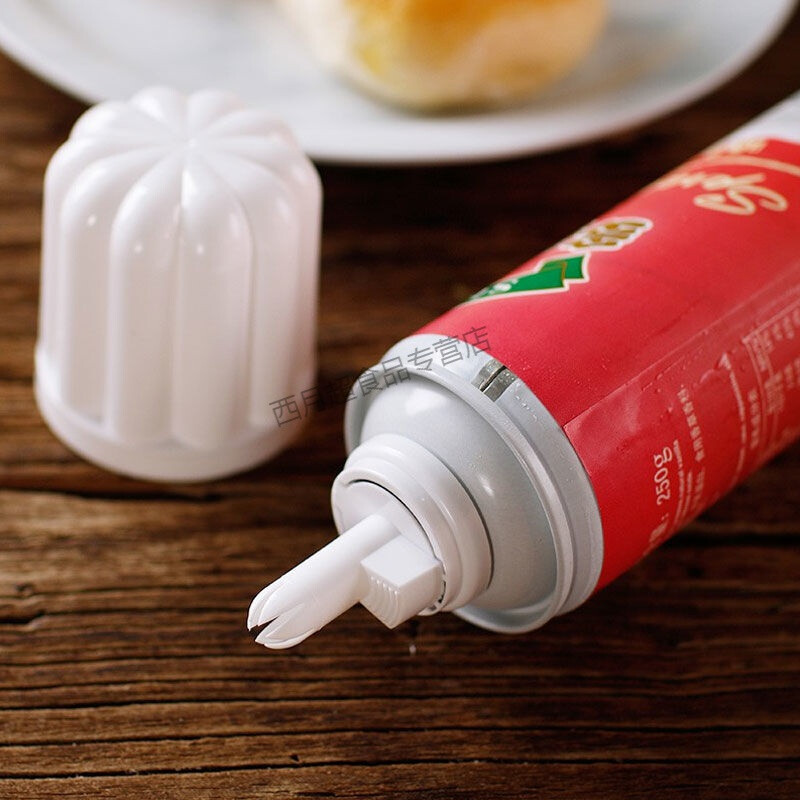 多美鲜奶油喷罐植脂喷射稀奶油250g免打发即食淡奶油咖啡烘焙蛋糕材料