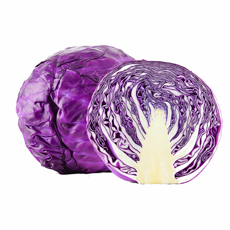 有机紫甘蓝新鲜蔬菜紫包菜卷心菜紫椰菜沙拉榨汁800g