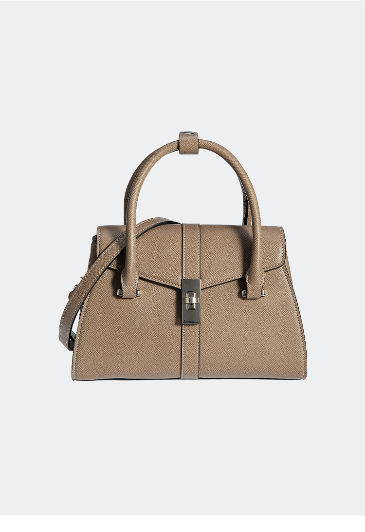 billieveromca梯形包手提斜挎包大容量女包送妈妈婆婆礼物包包酒红色