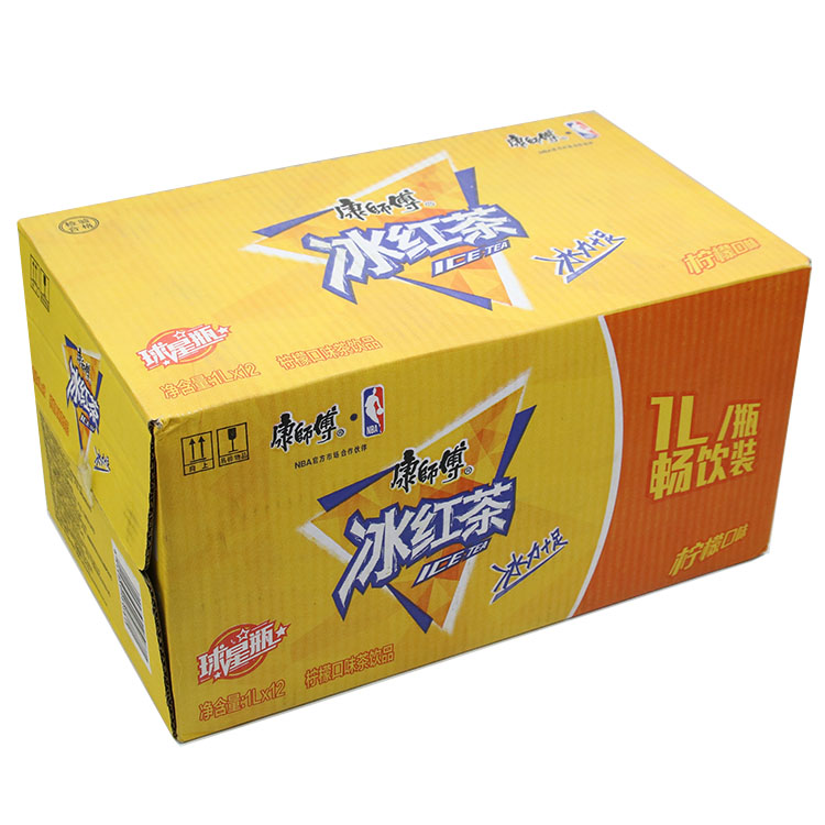 冰红茶整箱1lx12瓶/6瓶/2瓶柠檬口味茶饮料大瓶分享装破损赔偿 2升x6
