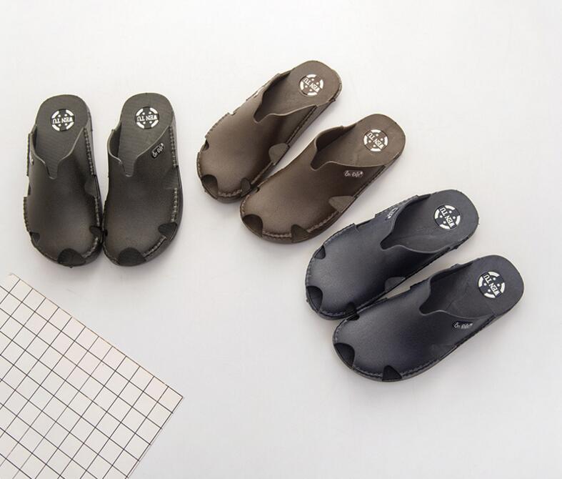 洗澡拖鞋男漏水越南进口温突夏季居家男女洞洞镂空橡胶拖鞋包头沙滩凉