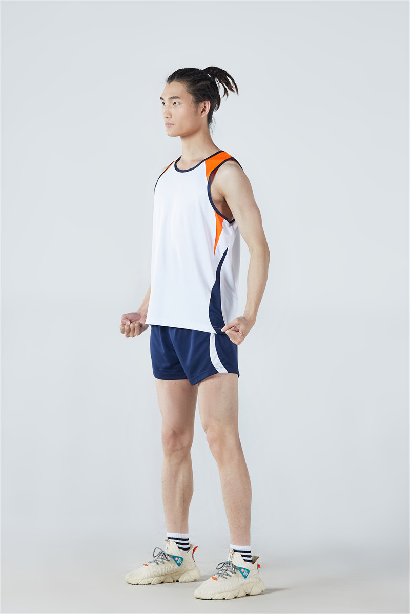 茂铃田径训练服套装印字男女短跑马拉松衣服体考运动跑步健身比赛背心