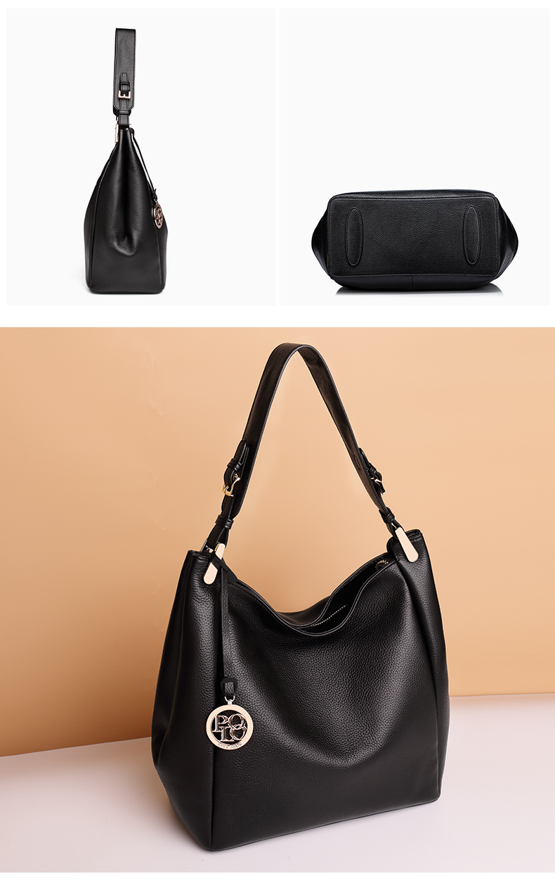 【三八妇女节礼物】皮尔保罗新款轻奢真牛皮女士包包女包大容量单肩斜