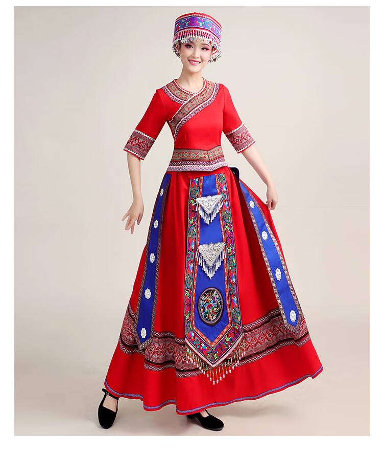 五十六个民族小孩服装男童新广西壮族服饰女成人少数民族瑶族壮族衣服