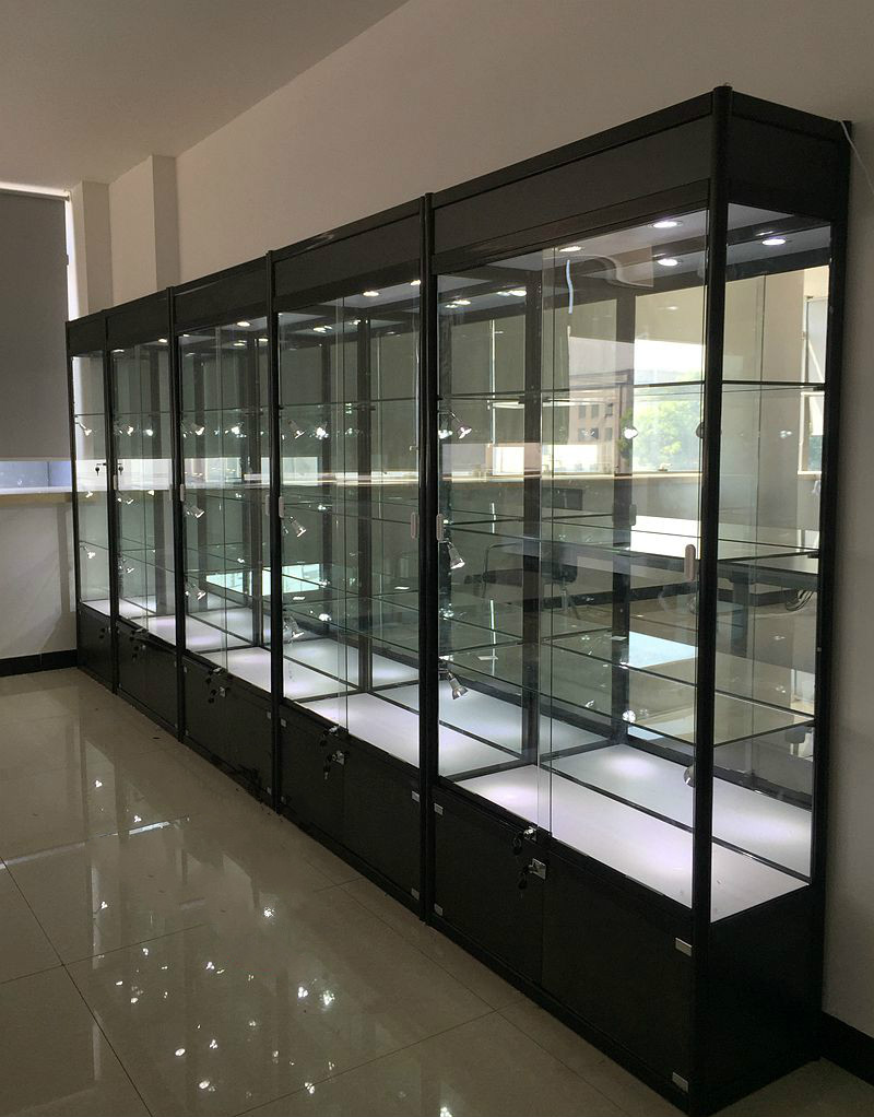 玻璃展柜展厅样品柜玻璃透明公司产品展示柜陈列柜样品柜货柜 100*30*