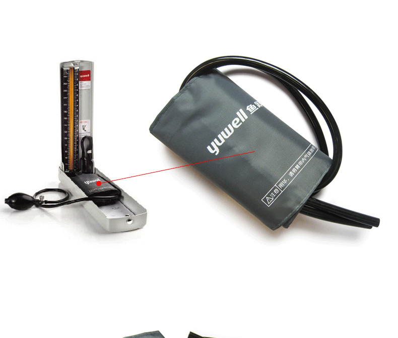 鱼跃台式血压计仪原装配件布袖带袖套臂带绑带 测血压充气 袖带 球