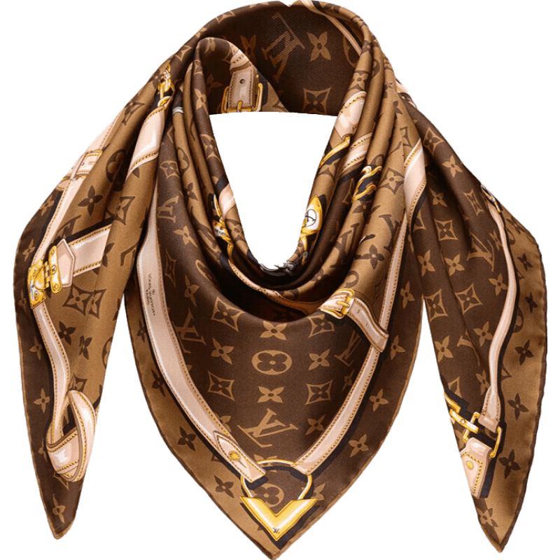 路易威登 lv 女士围巾monogram confidential 真丝方巾 女式丝巾 大