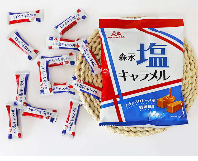 日本永森岩盐太妃糖海盐奶糖糖果圣诞节糖盐糖喜糖软糖主图款盐岩味1