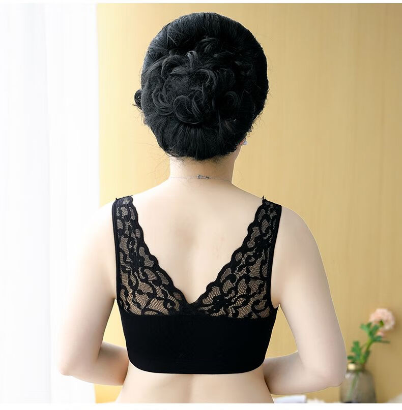 中老年文胸 薄款妈妈内衣文胸妈妈内衣中老年妇女40-50岁运动背心式