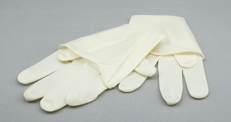 医用外科手术手套 一次性使用橡胶手套乳胶医学考试手套 恒生牌无粉型