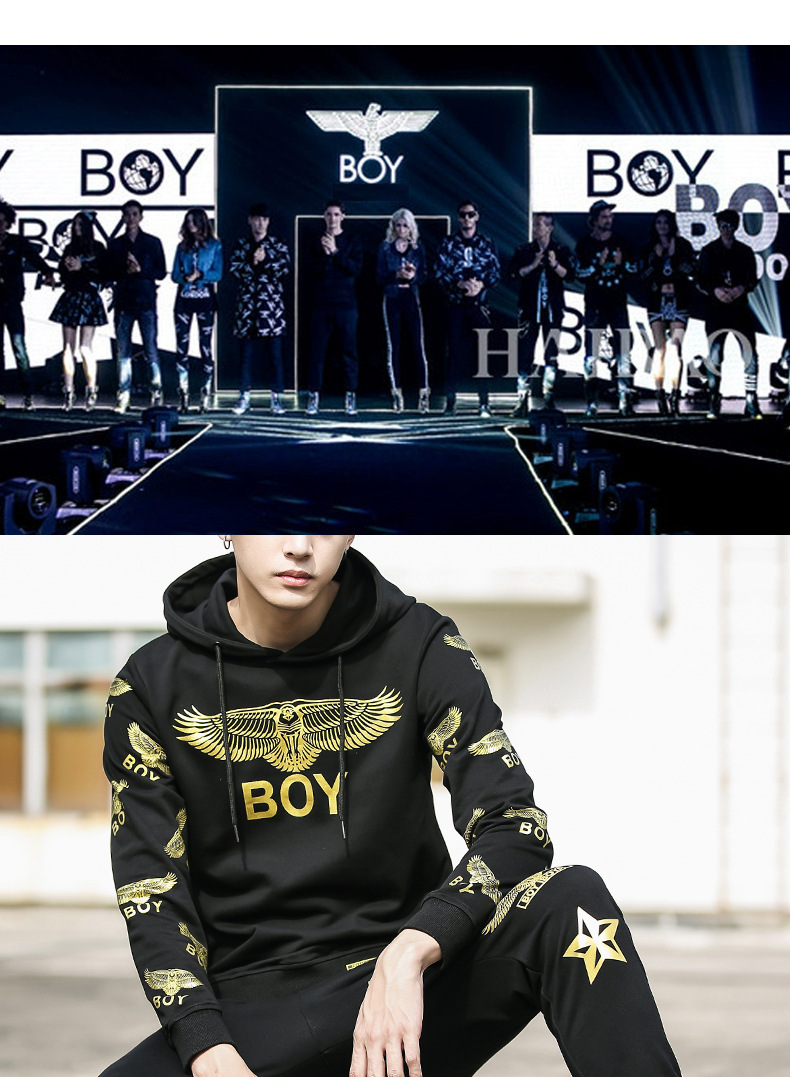 gazali boy卫衣 卫裤男装2020秋冬季新款boy男潮牌帅气潮流休闲运动