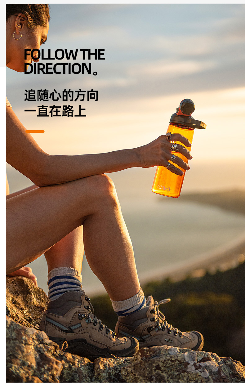 美国camelbak塑料杯美国驼峰运动水杯便携夏天健身塑料水壶男大容量