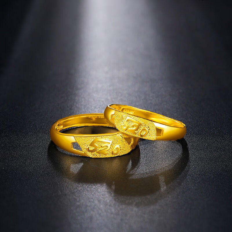 32g 足1金520情侣戒指【活口】【图片 价格 品牌 报价】-京东