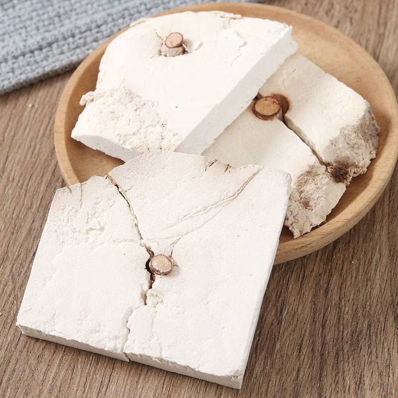 北京同仁堂 中药材茯神伏神赤茯苓野生茯神片云神茯苓茯神50/500克