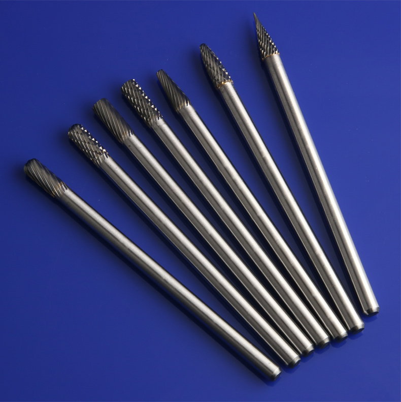 洁尔嘉适用6x6加长钨钢磨头柄加长硬质合金旋转锉铣刀雕刻木工打磨头