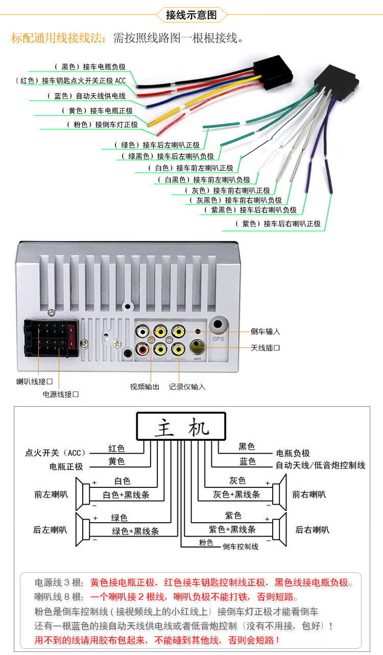 车载影音7寸蓝牙高清汽车mp5播放器车载mp5代替dvd支持倒车显示 12v纯