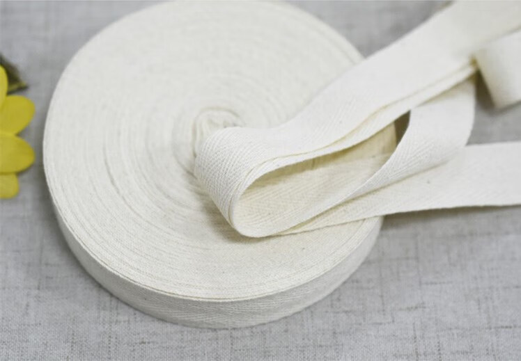 人字带子棉织带绑带捆扎棉布条滚边条边带寸带条白黑色服装辅料15厘米