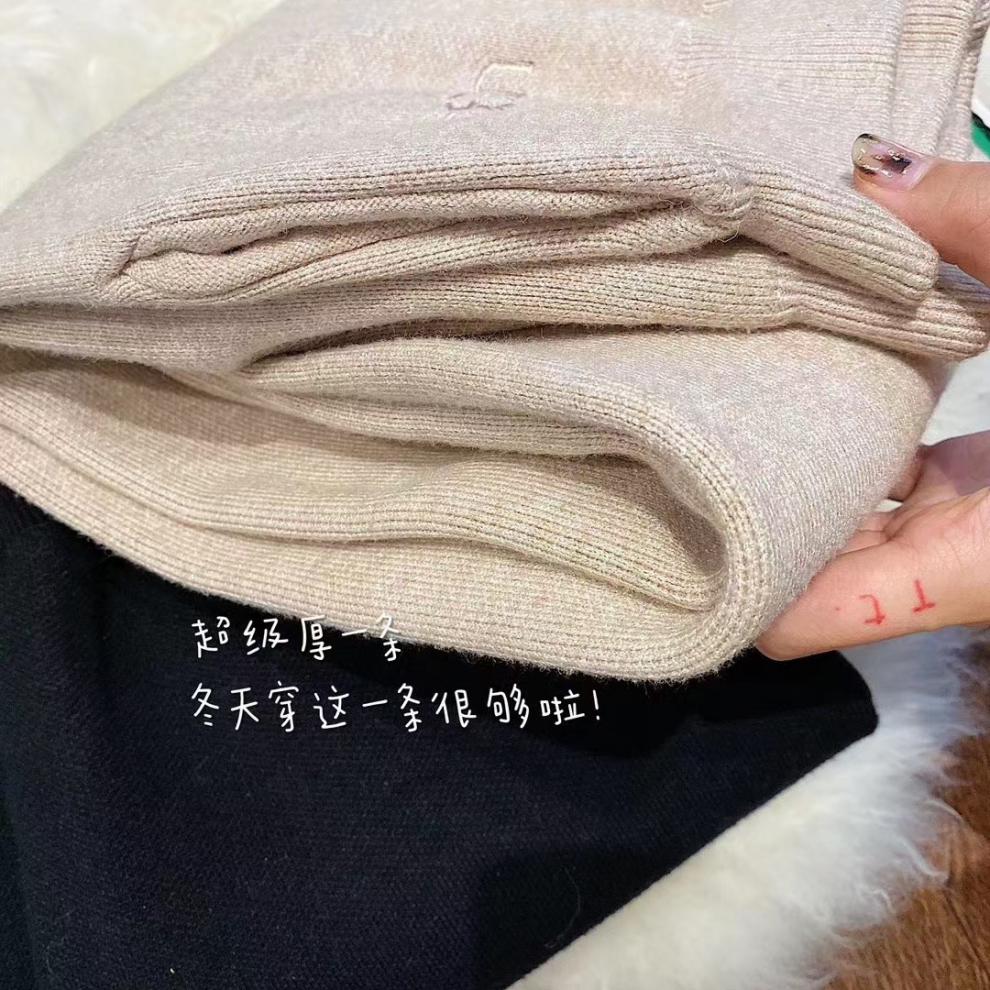 88760-【送运费险】烟管裤九分铅笔裤羊绒女奶奶秋冬打底外穿显瘦束脚裤 UGG黑色 均码(80-145斤均可)-详情图