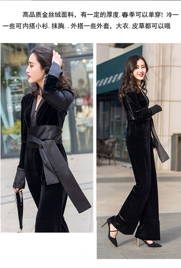 上市时间:2022年春季裤长:长裤腰型:高腰风格:性感风裤型:阔腿裤流行