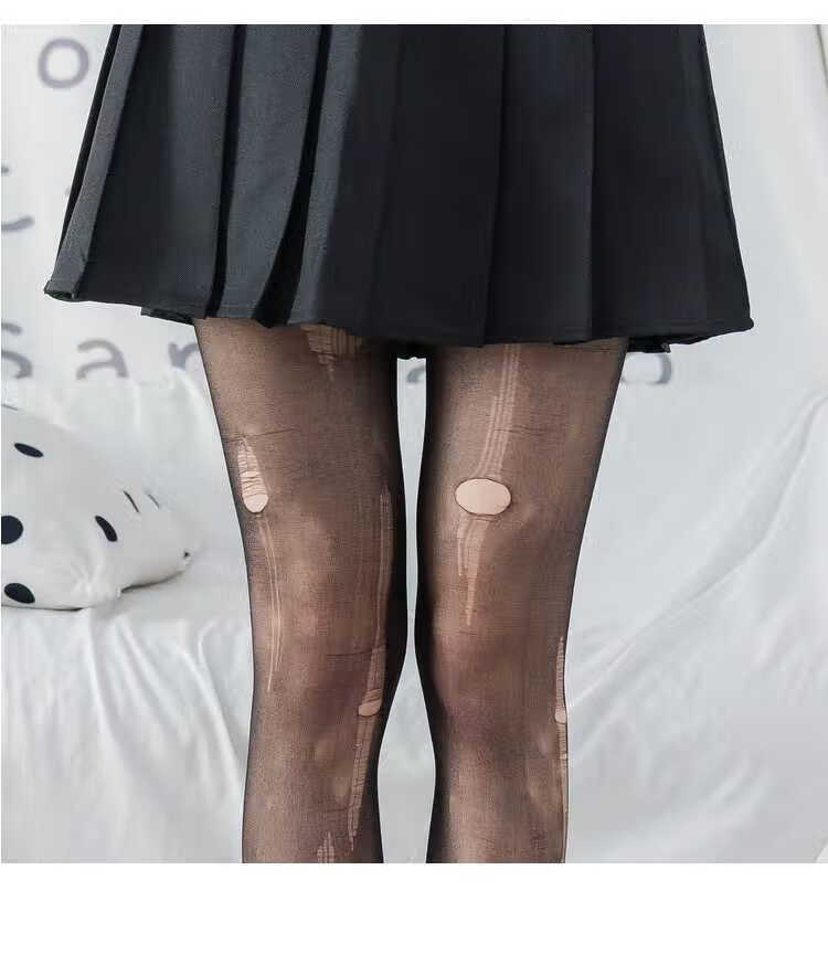 蒂淑兰情趣一次性手撕丝袜手撕袜一次性黑丝袜女夏季款透明肉色性感连