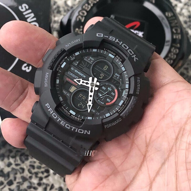 卡西欧casio冰川冰韧系列35周年gshock半透明运动防水男表黑色款ga