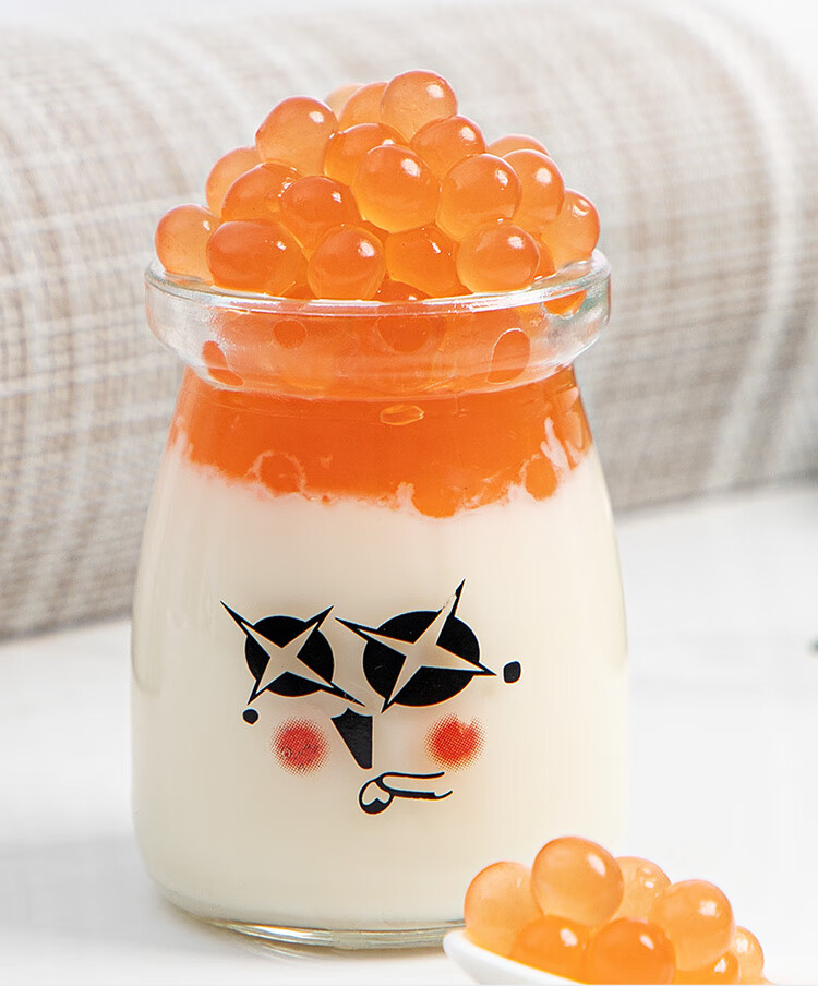 爆爆珠水果捞冰粉配料组合珍珠奶茶专用原料免煮即食爆蛋 芒果味