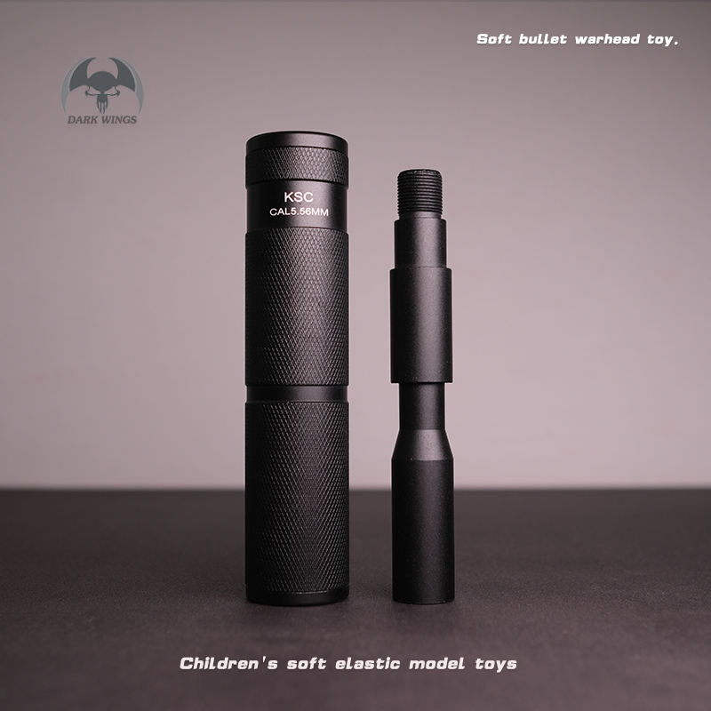 消音器快排hk416d14逆牙ksc金属消音前管装饰器精击slr仁祥102玩具