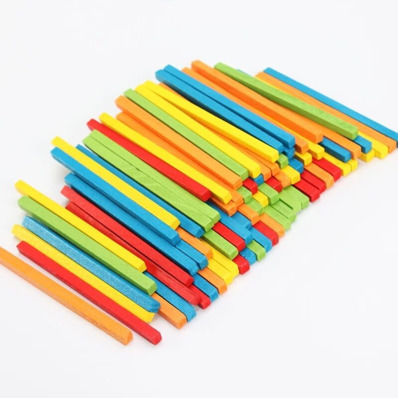 儿童方形木棒幼儿园一年级数数棒数学教具36周岁小学生算术棒算数100