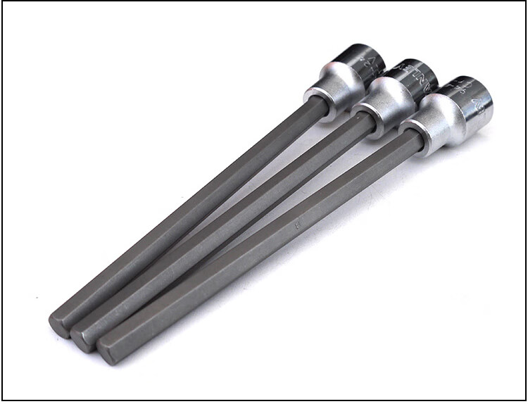 内六角旋具套筒头1/2"大飞套头加长6角批头起子内六方 6x250mm【图片