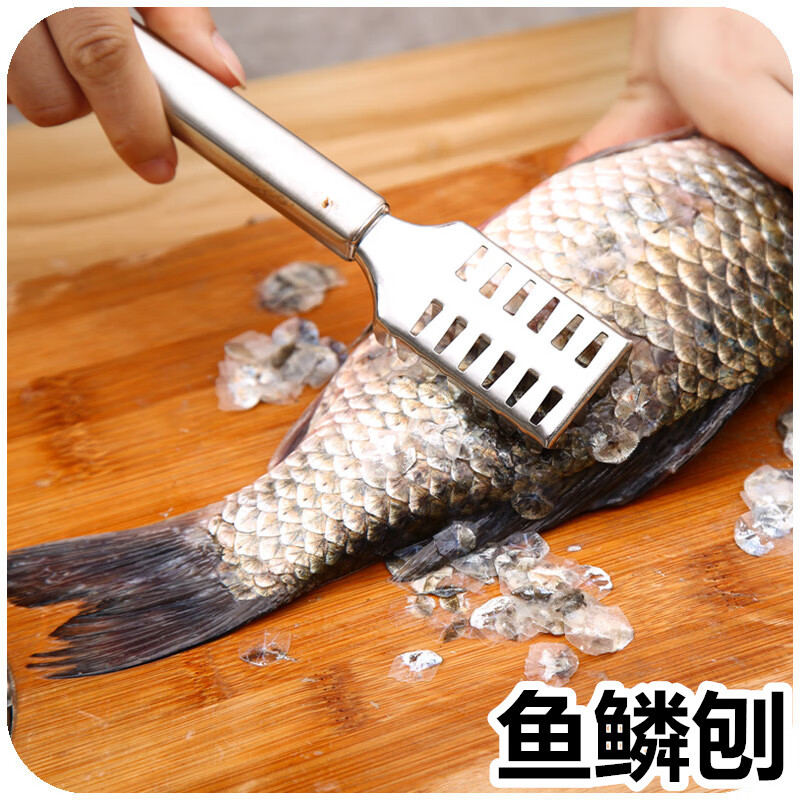 不鏽鋼魚鱗刨 刮魚鱗器 廚房用品小工具魚鱗刷刮魚器 刮鱗器 不鏽鋼