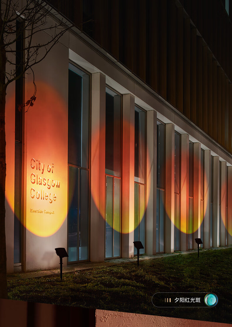 半语banyn太阳能射灯户外投射墙壁灯日落投影灯网红夕阳灯花园装饰