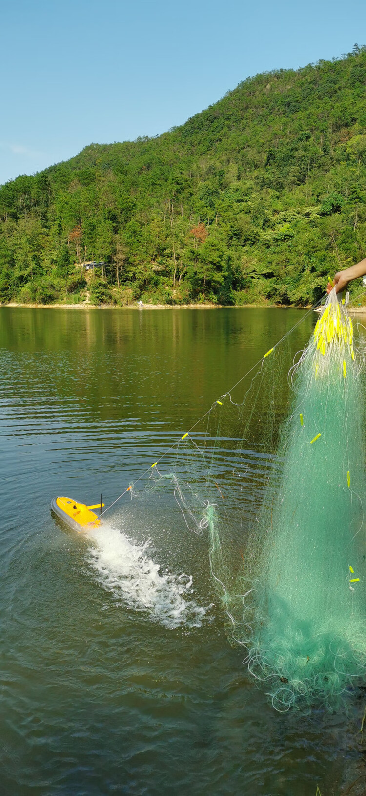 大功率拉网船大马力遥控船大型水上放网神器高速快艇下网不锈钢2马达