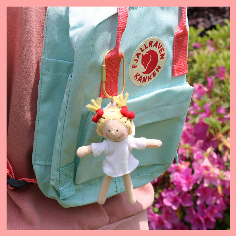 新品儿童书包挂件可爱coco酱小女孩公仔包包挂件网红少女心毛绒书包