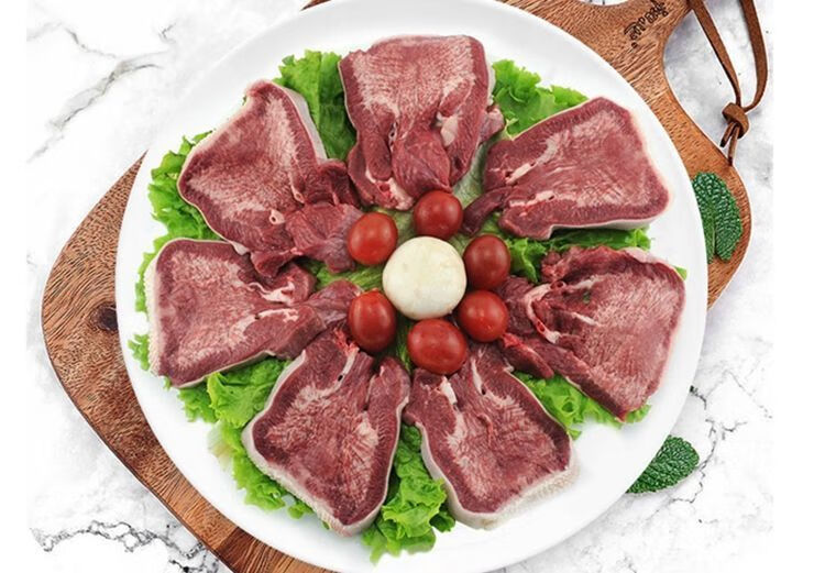 清真牛舌头新鲜冷冻牛口条原装整条生牛舌卤牛舌火锅烤肉食材 4斤左右