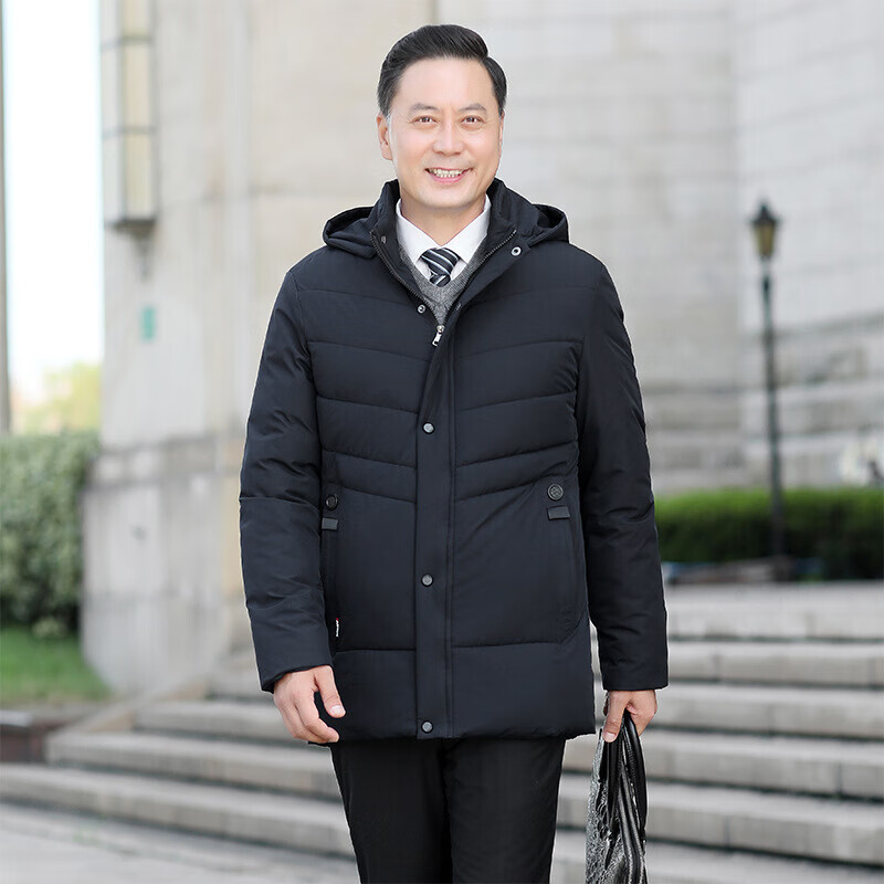 2021时尚潮流款中年男士棉衣爸爸冬装外套加厚爷爷保暖棉袄中老年人