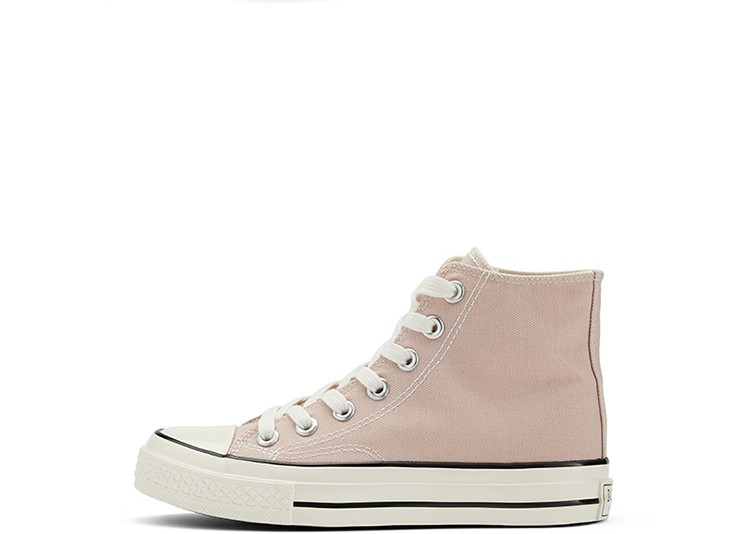 卓诗尼帆布鞋女春季2022年新款平底经典休闲百搭学生布鞋系带高帮板鞋