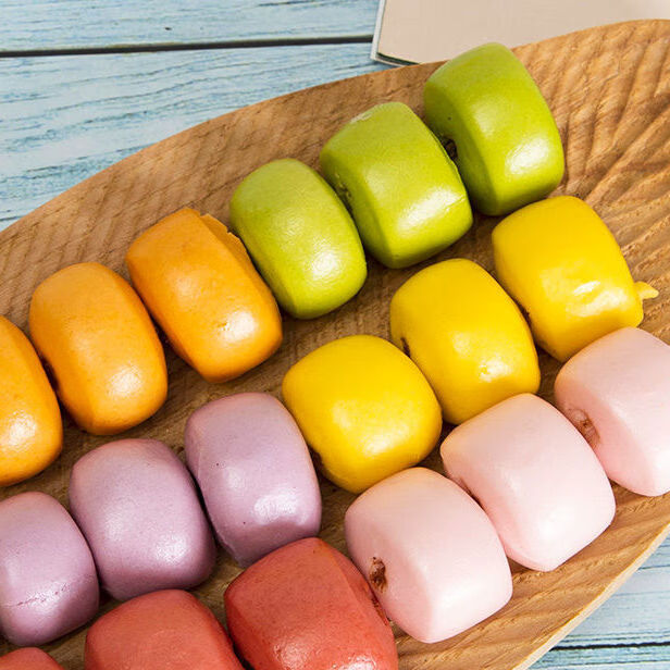 果蔬馒头儿童营养早餐小学生半成品食谱蔬菜包子小馒头 特惠:有机果蔬