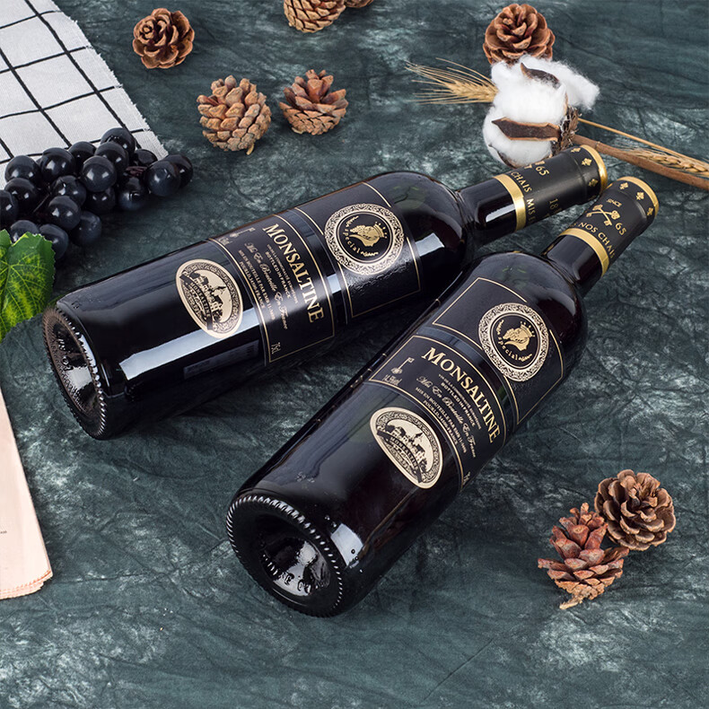 法国原瓶进口红酒145度玛莎迪尼城堡干红葡萄酒750ml十二支装