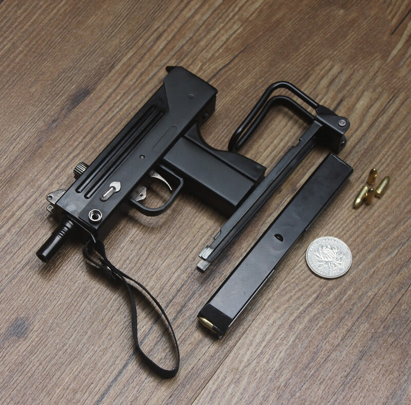 05全金属可抛壳英英格拉姆m10冲锋仿真玩具合金枪可抛壳全拆解 不可