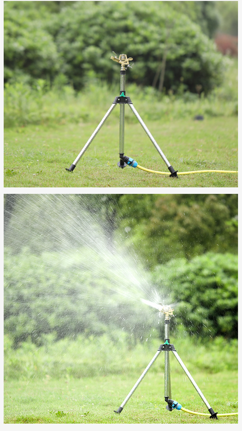 360度洒水喷灌喷水器喷头园林喷淋园艺浇水自动旋转绿化草坪灌溉 洒水