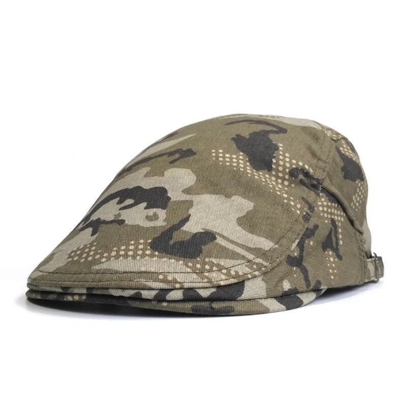 法克伦迷彩贝雷帽经典军旅迷彩贝雷帽男水兵舞帽子女夏天韩版潮军帽图