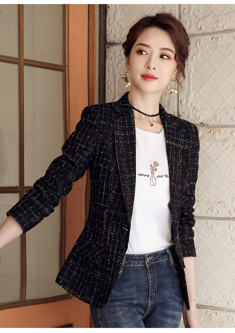 kesimiao轻奢品牌女装小香风小西装外套女短款春秋薄款小个子英伦风