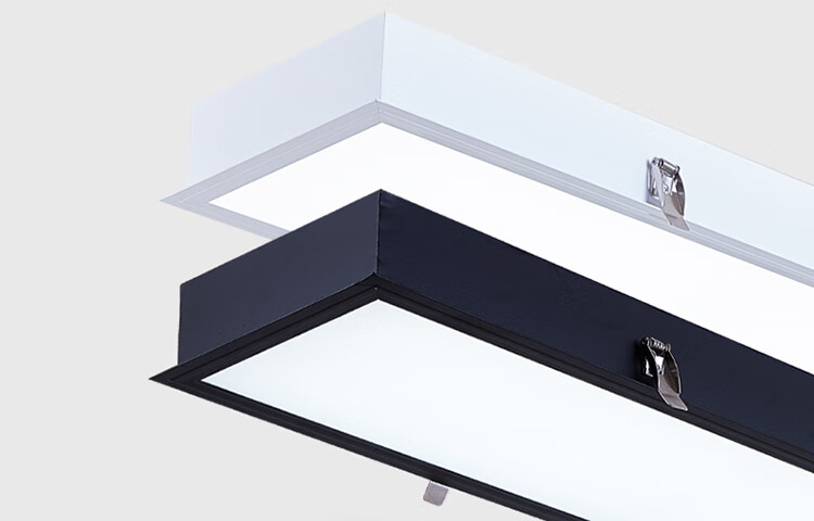 嵌入式长条灯条形led吸顶平板灯办公室过道商用天花板吊顶办公灯白框