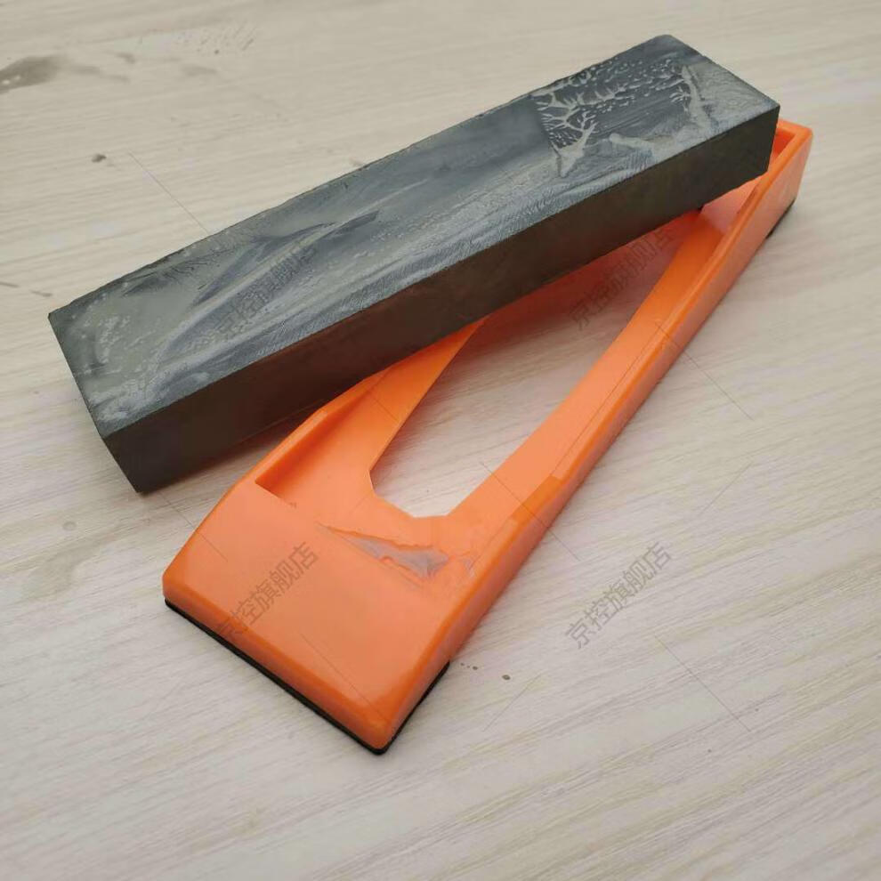 40010008000目天然石油石家用双面磨刀石水滴青油浆石细磨8000目天然