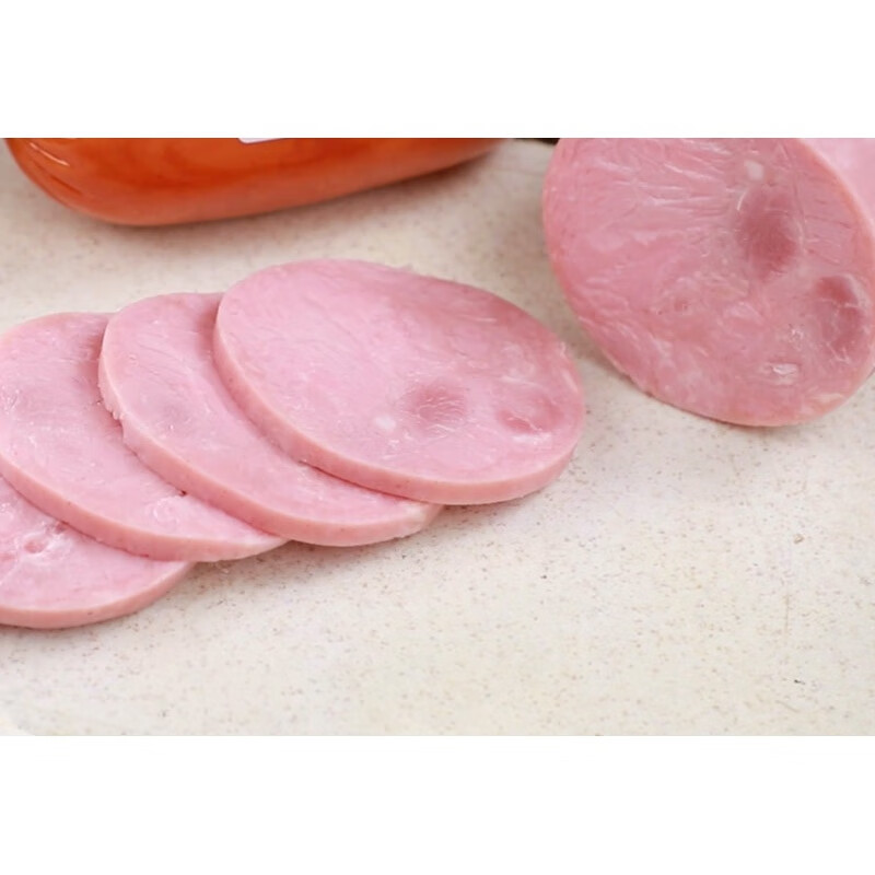 国顺精盐水火腿500g/根切片精瘦肉纯猪肉圆火腿肠三明治天津特产 2根